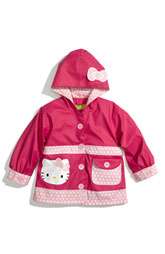 Western Chief Hello Kitty® Ruffles Raincoat (Toddler & Little Girl 