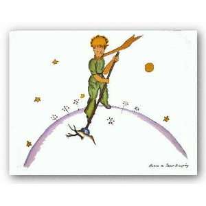 Petit Prince au travail (md) by Antoine de Saint Exupery 12.25x15.5 