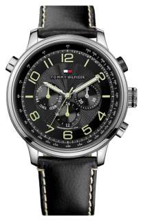 Tommy Hilfiger Leather Strap Watch  