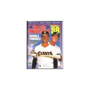  Sports Illustrated April 4 1988 Will Clark & Mark McGuire 