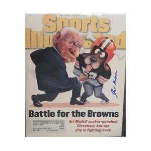 Art Modell autographed Sports Illustrated Magazine (Cleveland Browns)