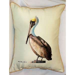  Betsy Drake HJ035 Pelican Art Only Pillow 15x22