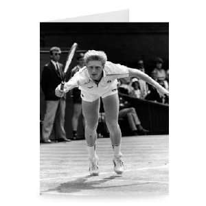 Glory  Boris Becker dives to make another   Greeting Card (Pack of 