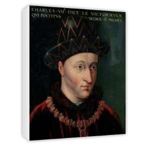  Portrait of Charles VII (1403 61) (oil on   Canvas 