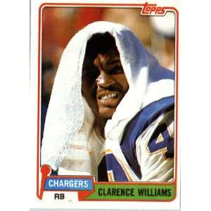  1981 Topps # 509 Clarence Williams San Diego Chargers 