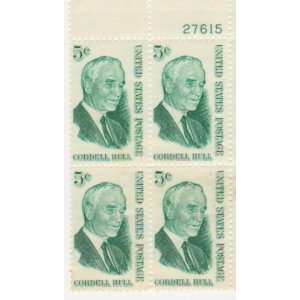  1963 U.S. 5 cent Cordell Hull #1235 Plate Block 
