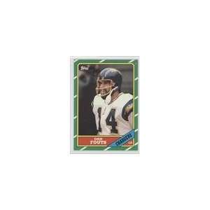 1986 Topps #231   Dan Fouts Sports Collectibles