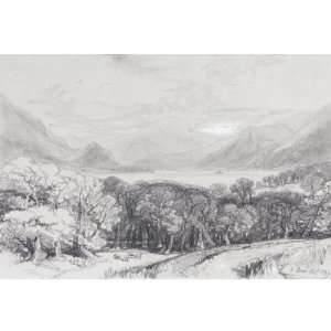 Hand Made Oil Reproduction   Edward Lear   24 x 24 inches   Ullswater 