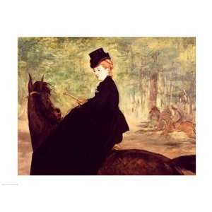  The Horsewoman, 1875 by Edouard Manet 24.00X18.00. Art 