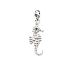   Charms Seahorse Charm with Lobster Clasp, 14k White Gold Jewelry