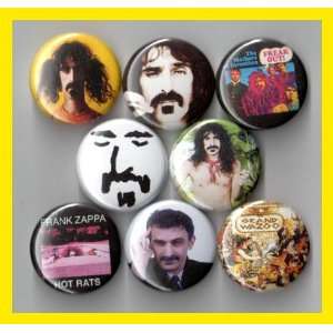 Frank Zappa Set of 8   1 Inch Buttons