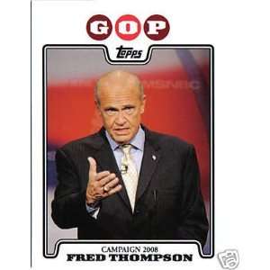  2008 Topps Campaign 2008 #FT Fred Thompson   GOP 