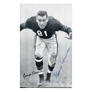  George Connor Autographed Black & White Postcard Sports 