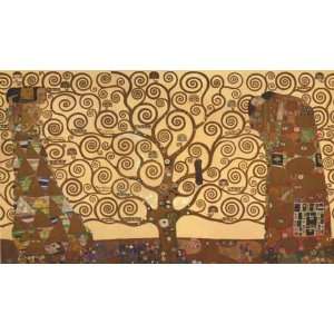 Gustav Klimt 50W by 29.125H  The Tree of Life   Stoclet Frieze 