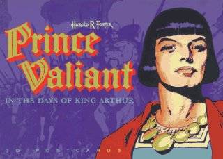Prince Valiant Postcard Book In the Days of King Arthur by Harold 