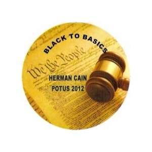Herman Cain Black to Basics Magnet