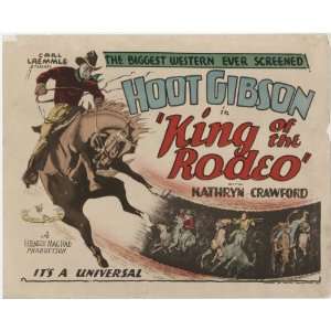  Reprint Hoot Gibson in King of the Rodeo with Kathryn 