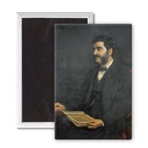  Portrait of Hormuzd Rassam, 1869 (oil on   3x2 inch 
