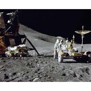  Apollo 15 James Irwin Loads Lunar Rover 8x10 Silver Halide 