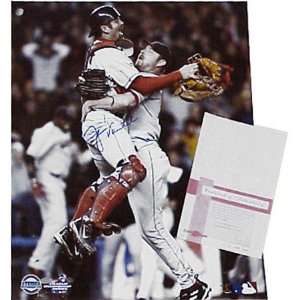 Jason Varitek Boston Red Sox   2004 ALCS Celebration   16x20 
