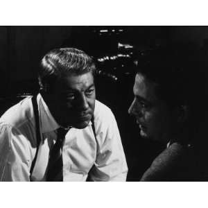  Jean Gabin and Jean Desailly Maigret Tend Un Piège, 1958 