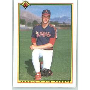  1990 Bowman #288 Jim Abbott   California Angels (Baseball 