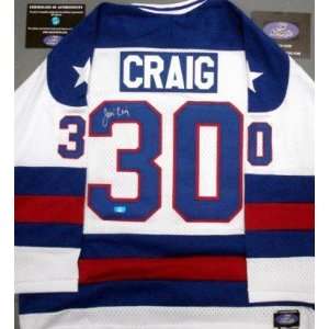 JIM CRAIG 1980 Team USA Autographed Miracle On Ice Jersey (WHITE)