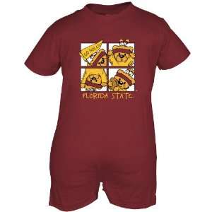   (FSU) Garnet Infant Windows Short John Romper