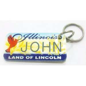   Land of Lincoln John Keychain, Key Holder, Key Ring 