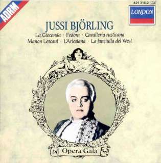 Jussi Bjorling   Verdi / Puccini / Mascagni / Lehar Decca #421 316