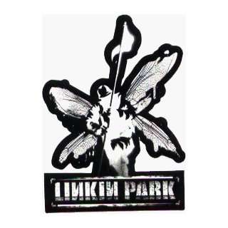 Linkin Park   Soldier, Wings, Staff & Logo   Black & White Sticker 