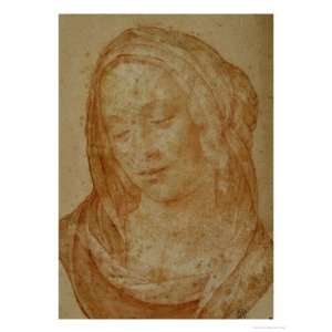  of a Woman with Veil Giclee Poster Print by Lorenzo di Credi, 36x48