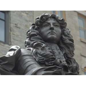 Bust of French King Louis XIV in the Historic District of Quebec City 