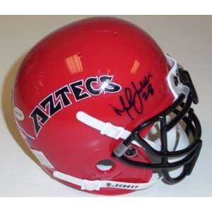 Marshall Faulk Signed Mini Helmet   San Diego State Aztecs