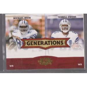 2008 Threads Football   Generations   Michael Irvin/Terrel Owens #G14