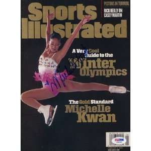 Michelle Kwan Autographed Sports Illustrated February 9, 1998 Winter 
