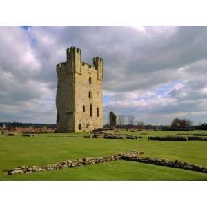 Helmsley Castle Dating from the 12th Century, North Yorkshire, England 