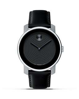   00 large movado bold watch with black dial warranty information case