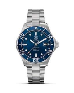   Calibre 5 Automatic Watch with Blue Dial and Blue Aluminum Bezel, 41mm
