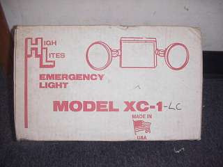 HIGH LITES XC 1 EMERGENCY LIGHT NEW SEALED BOX  