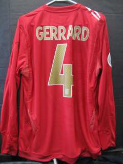 NWT UMBRO Gerrard ENGLAND W/C L/S JERSEY Liverpool L  
