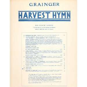  Harvest Hymn (Piano Solo) Percy  Books