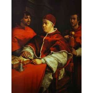   Sanzio   32 x 42 inches   Portrait of Pope Leo X