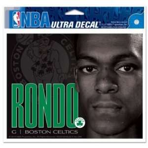 Rajon Rondo   Boston Celtics 5x6 Cling Decal
