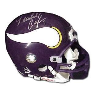 Randall Cunningham Signed Vikings Mini Replica Helmet