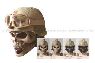 Military CACIQUE Skull Face Mask Khaki Tan MK11 01188  