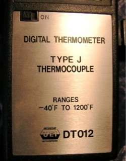 UEI DT012 Digital Thermometer Type J Thermocouple  40 to 1200F  