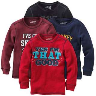 Jumping Beans Graphic Thermal Tee   Boys 4 7x
