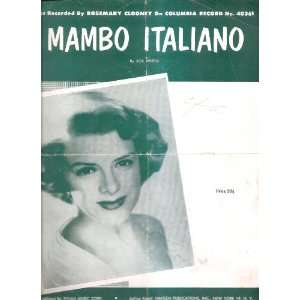  Sheet Music Mambo Italiano Rosemary Clooney 208 
