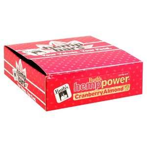 Ruths Hemp Foods HempPower, Cranberry Almond Bars, 12 Count Boxes